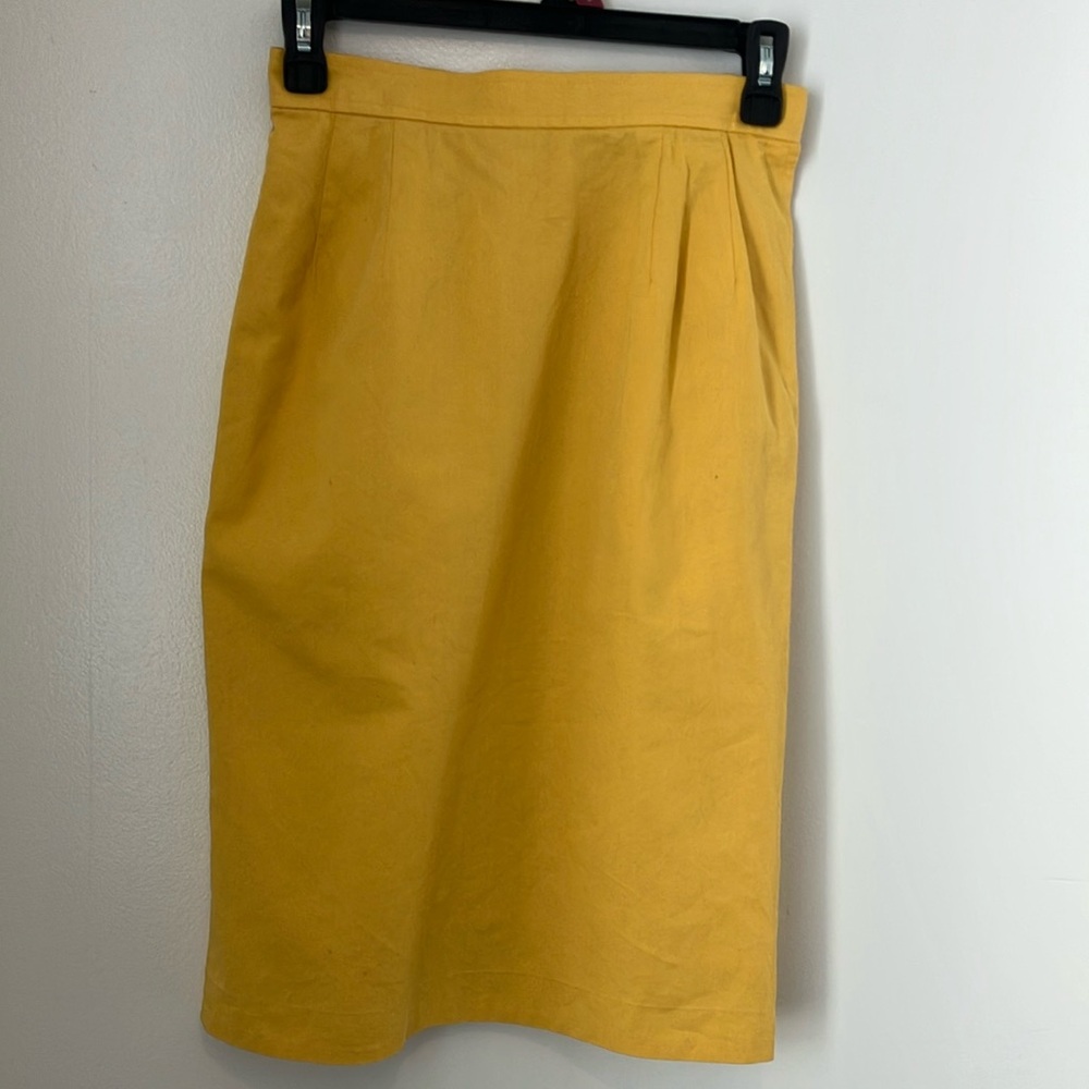 Vintage gold Yves Saint Laurent skirt. Preowned